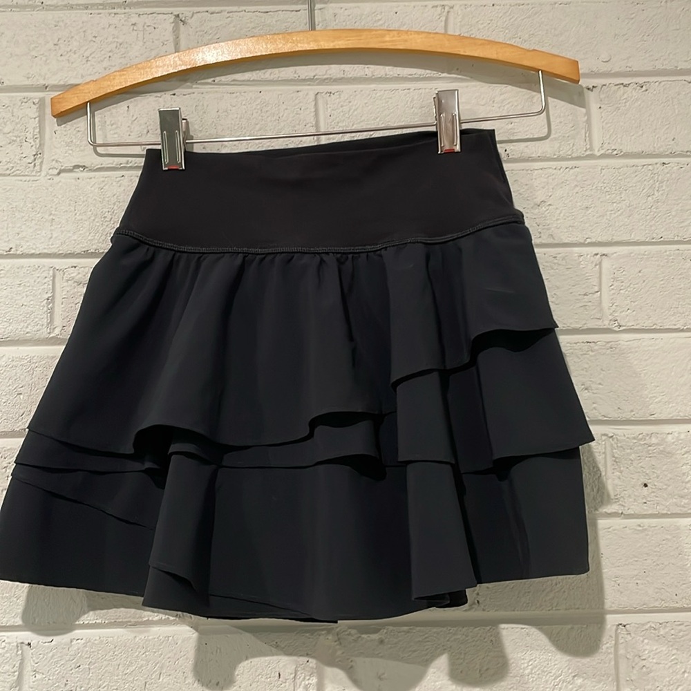 Black ruffle skort from Offline by Aerie